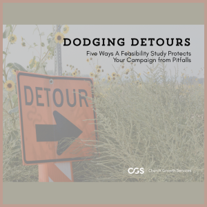 An image of the front cover of the ebook 'Dodging Detours' by Church Growth Services.